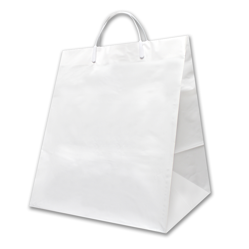 Plastic Food Service Bag Take Out bag with Clip Loop Handle PackTrio